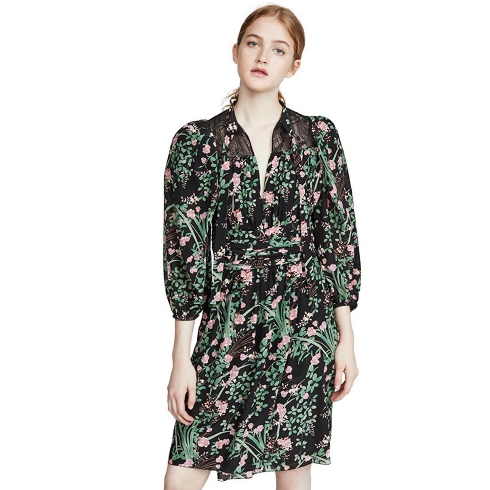 Giambattista Valli Puff Sleeve Mini Dress